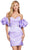 Ashley Lauren 4642 - Off Shoulder Puff Sleeved Cocktail Dress Cocktail Dresses 00 / Orchid