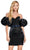 Ashley Lauren 4642 - Off Shoulder Puff Sleeved Cocktail Dress Cocktail Dresses