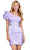 Ashley Lauren 4647 - One Shoulder Puff Sleeve Short Dress Cocktail Dresses