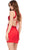 Ashley Lauren 4649 - V-Neck Side Cutout Cocktail Dress Cocktail Dresses