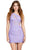 Ashley Lauren 4650 - Beaded Cut Outs Cocktail Dress Cocktail Dresses 00 / Electric Orchid