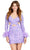 Ashley Lauren 4653 - Beaded Criss Cross Cocktail Dress Cocktail Dresses