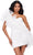 Ashley Lauren 4672 - Asymmetrical Organza Ruffle Cocktail Dress Cocktail Dresses 8 / Hot Pink