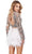 Ashley Lauren 4673 - Long Sleeve Mirror Embellished Cocktail Dress Cocktail Dresses