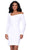 Ashley Lauren 4674 - Long Sleeve Asymmetrical Cocktail Dress Cocktail Dresses 0 / White