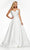 Ashley Lauren - Bow Accent Mikado Ballgown 11097 - 1 pc Dark Emerald In Size 12 Available Bridal Dresses 12 / Dark Emerald