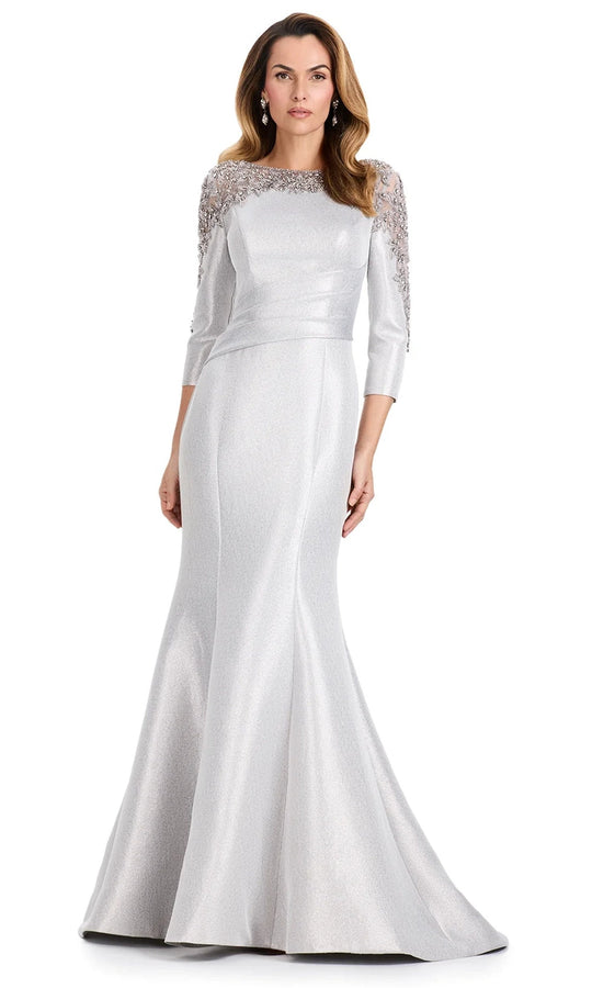 Ashley Lauren E12115 Beaded Mermaid Dress