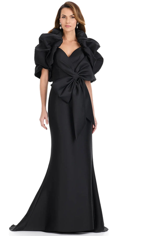 Ashley Lauren E12317 - Ruffle Jacket Mikado Sweetheart Dress