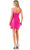 Aspeed Design D715 - Square Neck Ruched Short Dress Special Occasion Dress