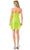 Aspeed Design D715 - Square Neck Ruched Short Dress Special Occasion Dress
