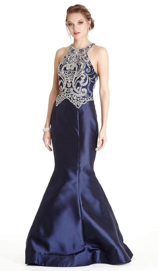 Aspeed Design L1833 - Cutout Back Beaded Prom Dress
