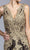 Aspeed Design - L2009 Applique V-Neck Evening Dress Evening Dresses S / Burgundy