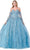 Aspeed Design L2460 - Strapless Sweetheart Glitter Ballgown Special Occasion Dress XXS / Light-Blue