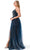 Aspeed Design L2788F - Glitter Tulle Prom Dress with Slit Special Occasion Dress