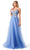 Aspeed Design L2792T - Floral Lace Applique V-neck Prom Dress Prom Dresses