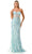 Aspeed Design L2815F - Strapless Glitter Prom Dress Evening Dresses XS / Ice Blue