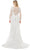 Aspeed Design MS0028 - Illusion V-Back Lace Bridal Dress Special Occasion Dress