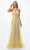 Aspeed Design P2110 - Sleeveless Lace Applique Embellished Prom Dress Prom Dresses XS / Yellow