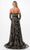 Aspeed Design P2304 - Glitter Print Evening Gown Evening Dresses