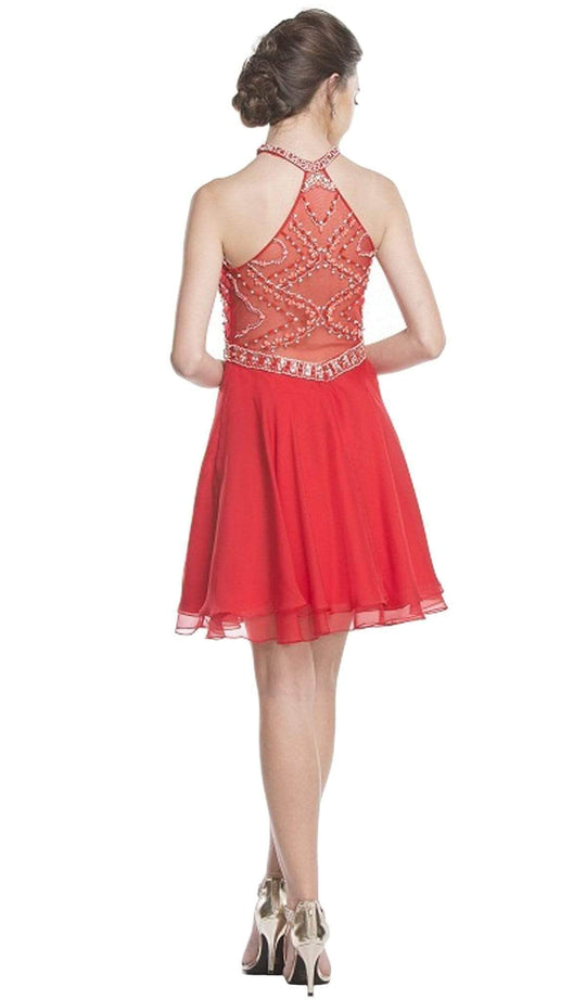 Aspeed Design S1601 - Ornate Halter Homecoming Dress