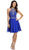 Aspeed Design S1601 - Ornate Halter Homecoming Dress Cocktail Dresses XXS / Royal