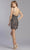 Aspeed Design - S2326 Glitter Plunging V-Neck Cocktail Dress Homecoming Dresses