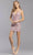 Aspeed Design - S2326 Glitter Plunging V-Neck Cocktail Dress Homecoming Dresses S / Mauve