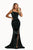 Asymmetric Neck Sequin Prom Gown PS21012 Prom Dresses 0 / Emerald