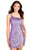 Ava Presley 27776 - Asymmetric Strappy Cocktail Dress Cocktail Dresses 00 / Violet