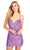 Ava Presley 27837 - Fringed Sweetheart Cocktail Dress Special Occasion Dress 00 / Violet