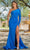 Ava Presley 28559 - Long Sleeve Bead Embellished Evening Dress Special Occasion Dress 00 / Royal