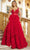Ava Presley 28584 - Sleeveless Beaded Ballgown Special Occasion Dress 00 / Red