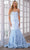 Ava Presley 28598 - Sequin Cold Shoulder Prom Dress Special Occasion Dress 00 / Light Blue