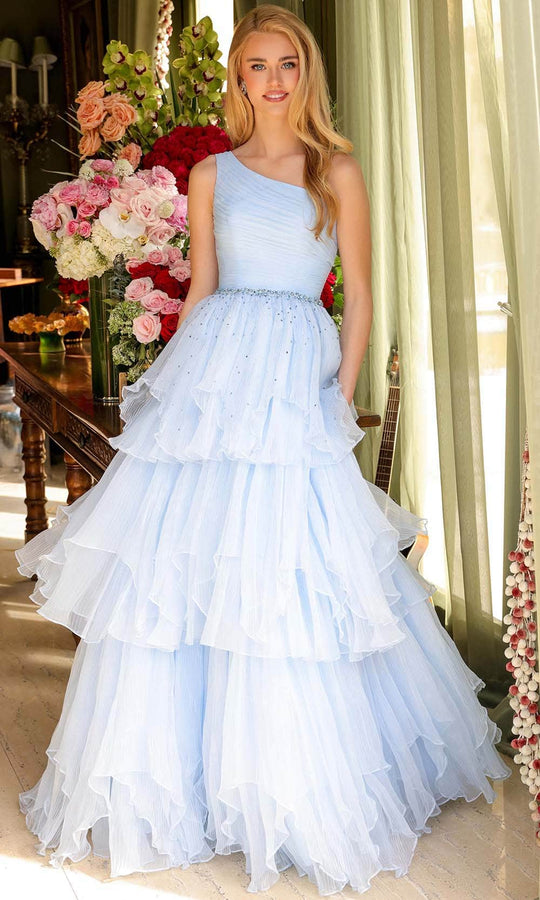 Ava Presley 29131 - Beaded Tier Long Gown