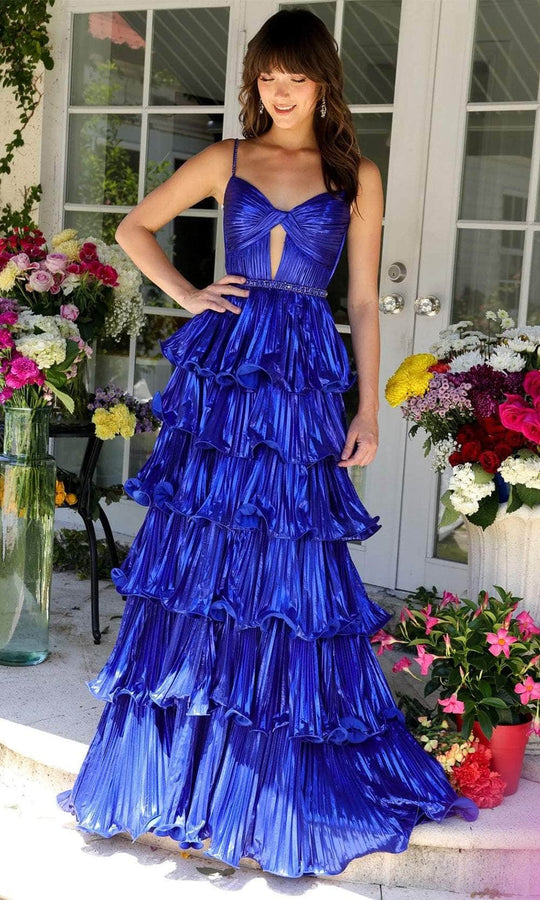Ava Presley 29263 - Metallic Tiered Long Gown