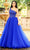 Ava Presley 37385 - Embellished Bodice Ballgown Special Occasion Dress 00 / Royal