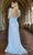 Ava Presley 38896 - Feathered V-Neck Prom Dress Special Occasion Dress