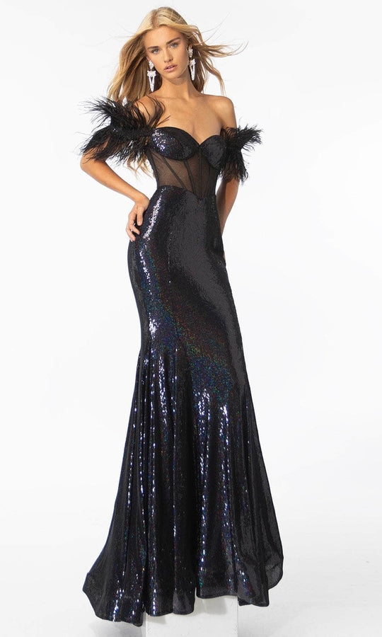 Ava Presley 39205 - Illusion Midriff Prom Dress