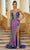 Ava Presley 39210 - Sleeveless Embellished Evening Gown Special Occasion Dress 00 / Iridescent Royal