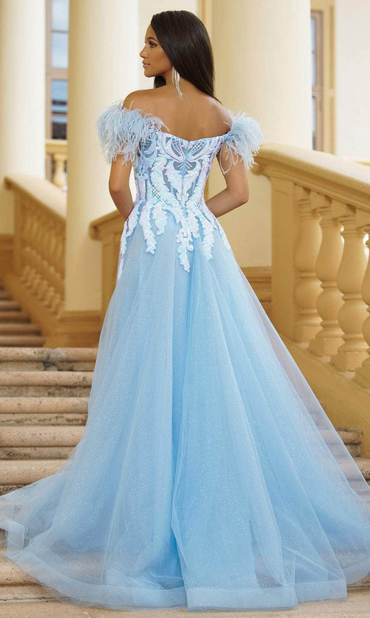 Ava Presley 39213 - Off Shoulder Sequin Prom Dress