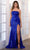 Ava Presley 39225 - Strapless Prom Dress with Slit Special Occasion Dress 00 / Royal