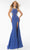 Ava Presley 39237 - Jewel Neck Cutout Prom Gown Special Occasion Dress 00 / Royal