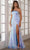 Ava Presley 39254 - Bead Trimmed Sequin Prom Dress Special Occasion Dress 00 / Powder Blue