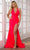 Ava Presley 39271 - Plunging Halter Mermaid Prom Gown Special Occasion Dress 00 / Watermelon