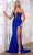 Ava Presley 39281 - Plunging Sweetheart Cut-Glass Prom Gown Special Occasion Dress 00 / Royal