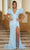 Ava Presley 39287 - V-Neck Puff Sleeve Empire Evening Dress Special Occasion Dress
