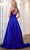 Ava Presley 39562 - V-Neck Pleated Waist Prom Gown Special Occasion Dress