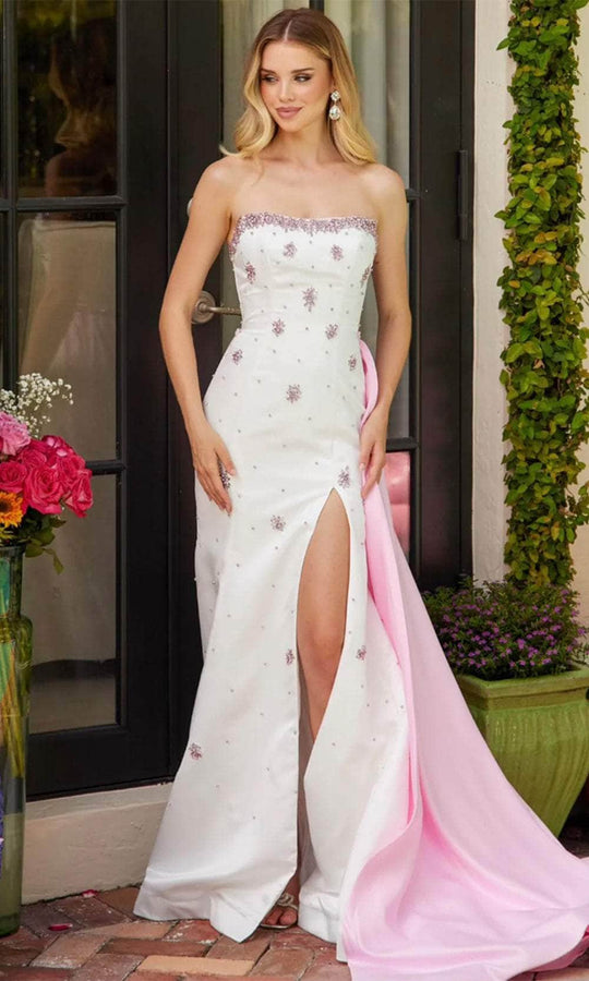 Ava Presley 40088 - Semi-Sweetheart Overskirt Prom Gown