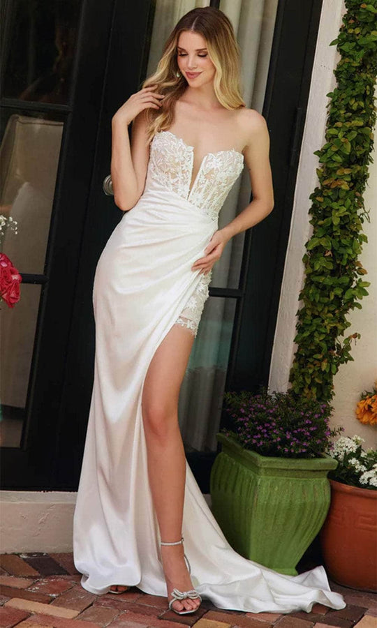 Ava Presley 47024 - Sweetheart Neckline Lace Bodice Prom Gown