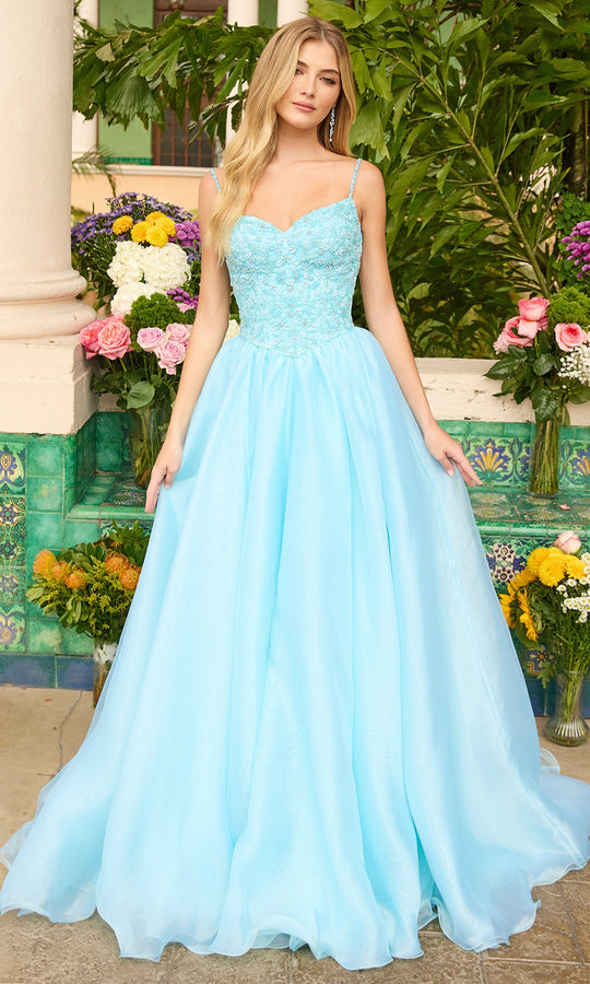 Ava Presley 47242 - Sleeveless Lace & Tulle Ballgown